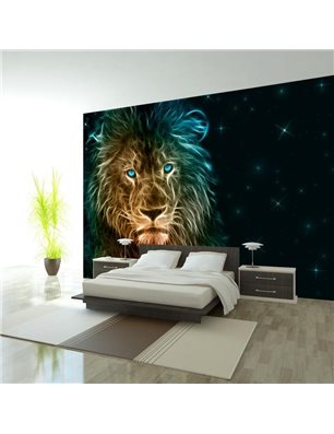 Fotomurale adesivo - Abstract lion...