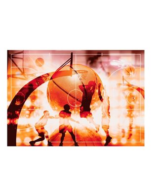 Fotomurale adesivo - Il mio sport: pallacanestro