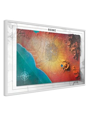 Poster - Raised Relief Map: Rome