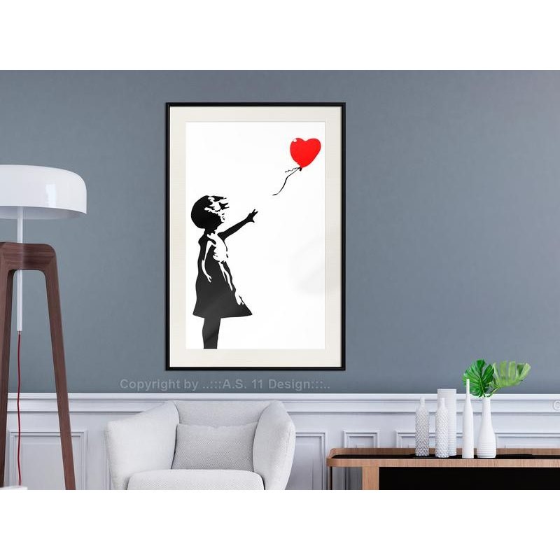 Poster - Banksy: Casa Collezione - Girl I Balloon parete with da