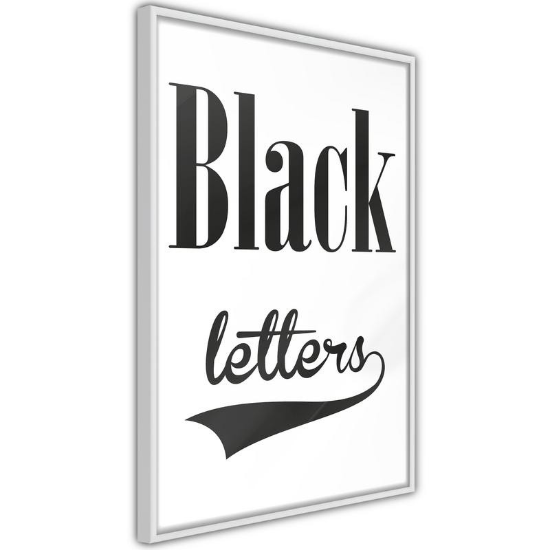 Poster - Black Lettering
