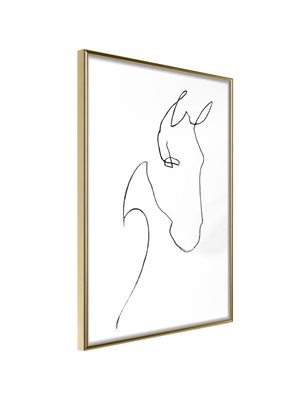 Poster - Sketch of a Horse's Head