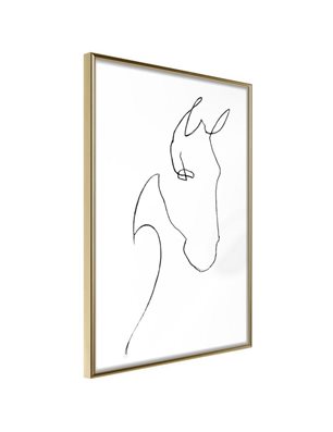 Poster - Sketch of a Horse's Head