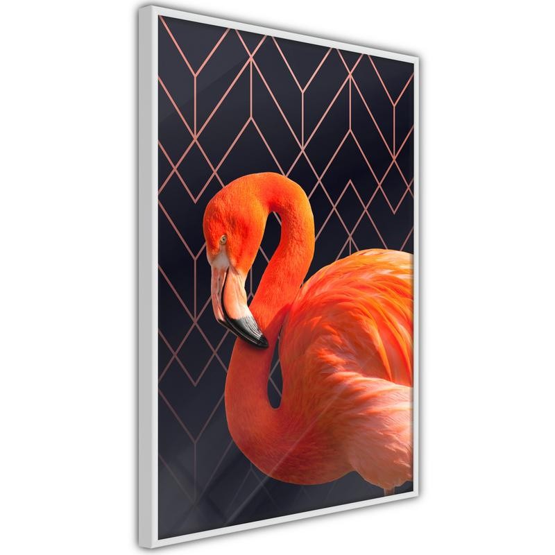 Poster - Orange Flamingo