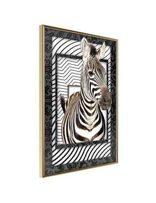 Poster - Zebra in the Frame