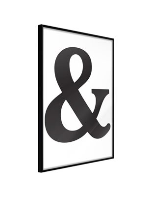 Poster - Ampersand (Black)