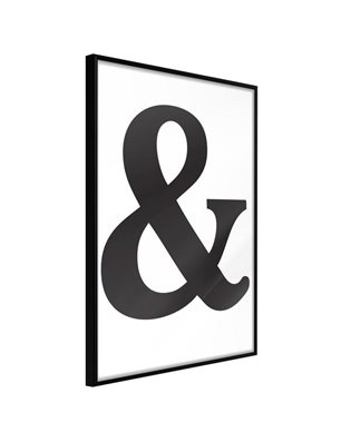 Poster - Ampersand (Black)