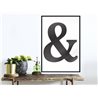 Poster - Ampersand (Black)