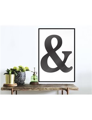 Poster - Ampersand (Black)