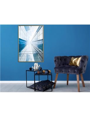 Poster - Steel and Glass (Blue)