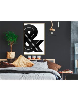 Poster - Ampersand (Black and White)