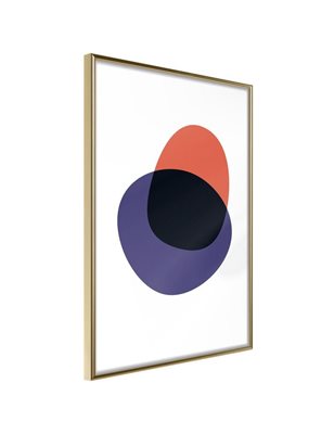 Poster - White, Orange, Violet and Black