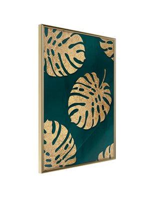 Poster - Gilded Monstera Leaves