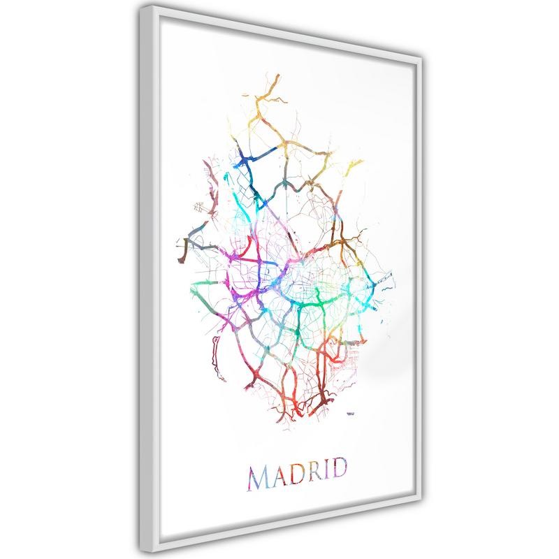 Poster - City Map: Madrid (Colour)