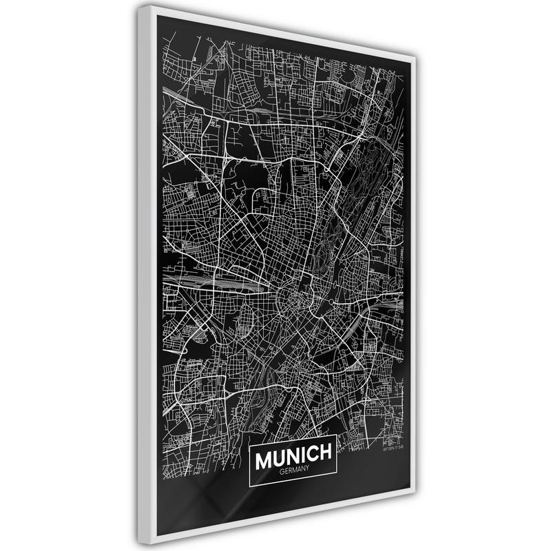 Poster - City Map: Munich (Dark)