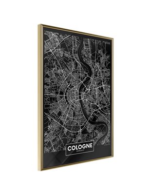 Poster  City Map: Cologne (Dark)