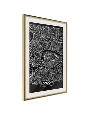 Poster  City Map: London (Dark)