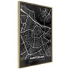 Poster - City Map: Amsterdam (Dark)