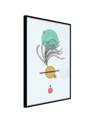 Poster - Geometric Installation with a Plant