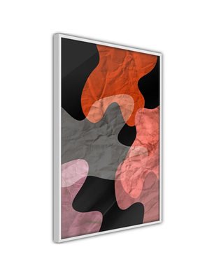 Poster - Colourful Camouflage (Orange)