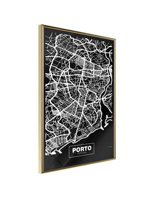Poster  City Map: Porto (Dark)