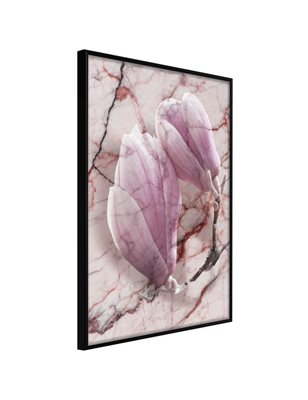 Poster  Magnolia on Marble Background