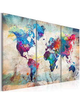 Quadro - World Maps: Modern Style