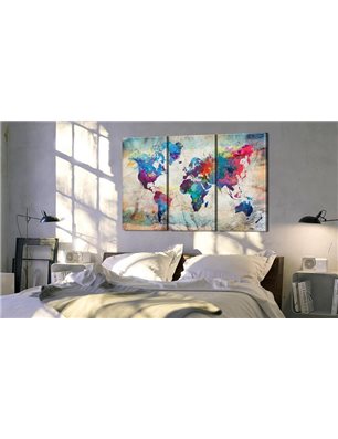 Quadro - World Maps: Modern Style