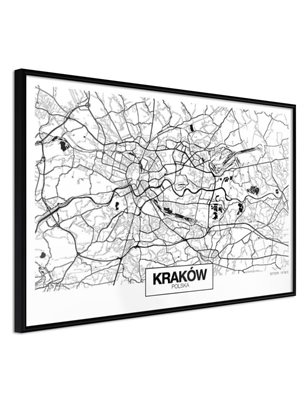 Poster - City Map: Cracow