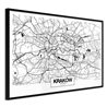 Poster - City Map: Cracow