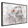 Poster - Lilies on Wood