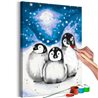 Quadro fai da te - Three Penguins