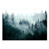 Fotomurale adesivo - Mountain Forest (Dark Green)