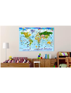 Quadri di sughero - Children's Map: Colourful Travels [Cork Map]