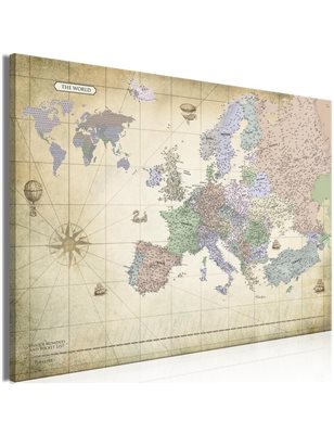 Quadro - Map of Europe (1 Part) Wide