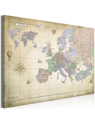 Quadro - Map of Europe (1 Part) Wide