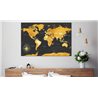 Quadro - World Maps: Golden World