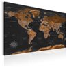 Quadro - Brown World Map (PL)