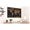 Quadro - Brown World Map (PL)