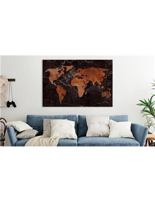 Quadro - Copper Map (1 Part) Wide