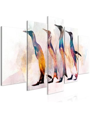 Quadro - Penguin Wandering (5 Parts) Wide