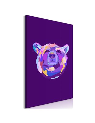 Quadro - Colourful Bear (1 Part) Vertical