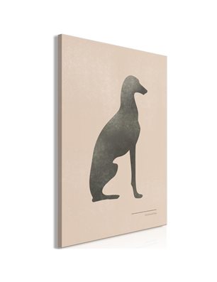 Quadro - Calm Greyhound (1 Part) Vertical