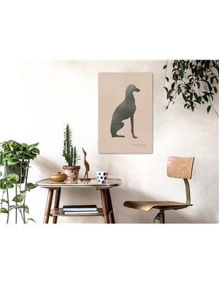 Quadro - Calm Greyhound (1 Part) Vertical