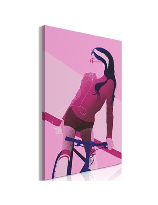 Quadro - Woman on Bicycle (1 Part) Vertical