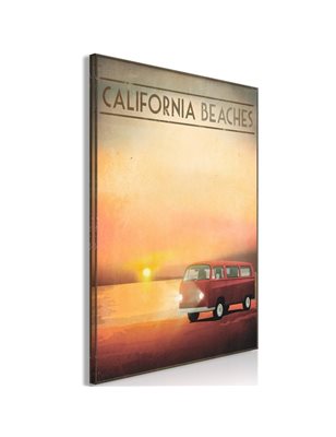 Quadro - California Beaches (1 Part) Vertical