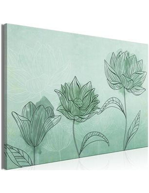 Quadro - Three Flowers (1 Part) Wide