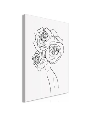 Quadro - Fancy Roses (1 Part) Vertical