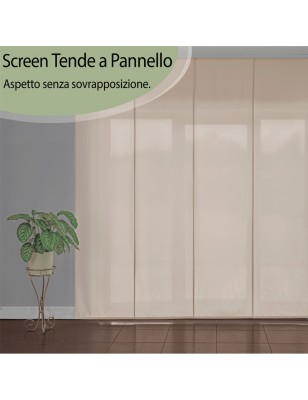 Tende a pannello in tinta unita beige