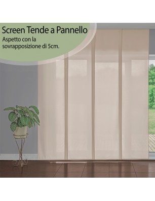 Tende a pannello in tinta unita beige